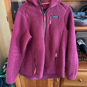 Patagonia hooded Fleece Jacket - red